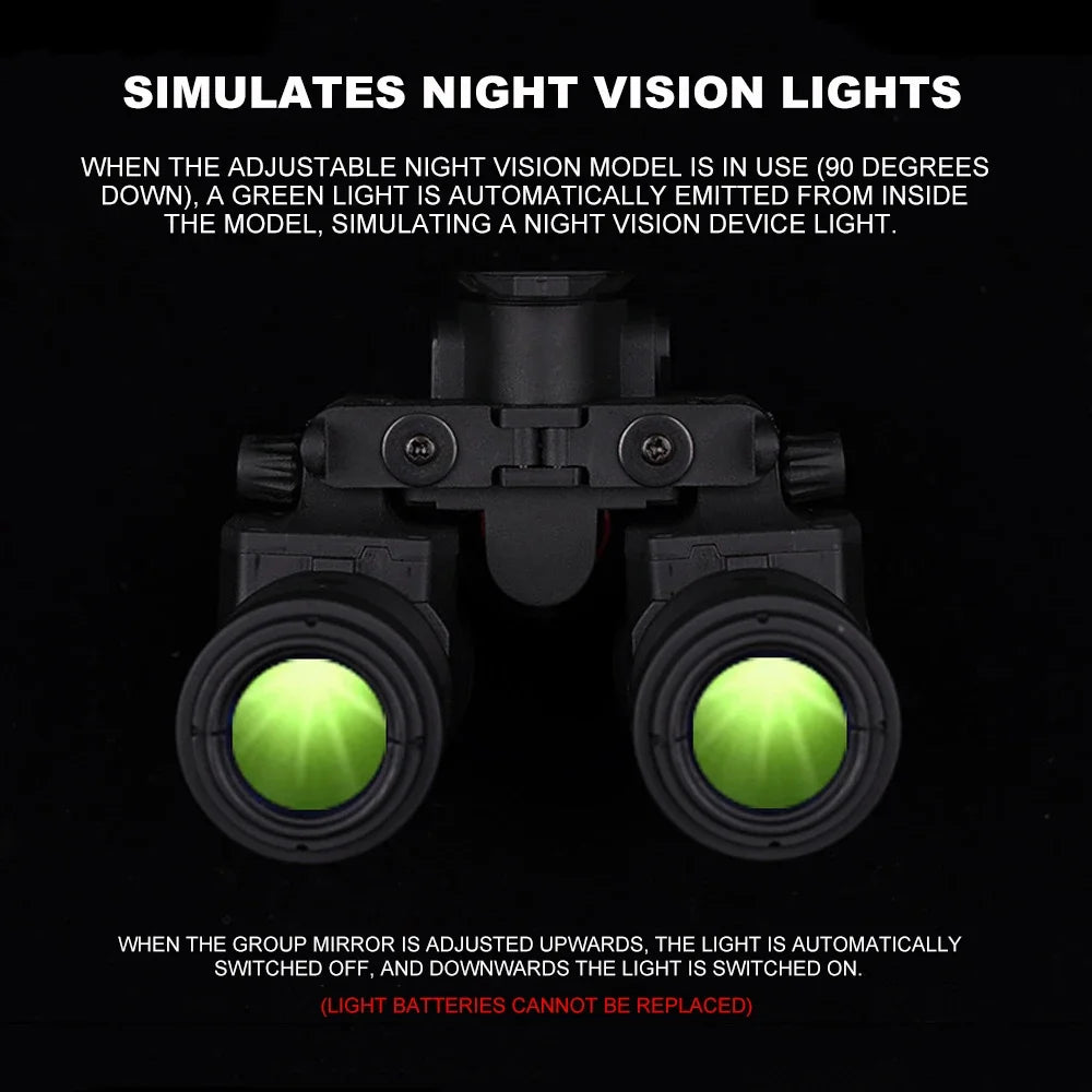 Tactical AN/PVS31 Night Vision Goggles Dual-Tube Binocular NVG Dummy Props Helmet No Function Model with L4G24 Helmet Mount