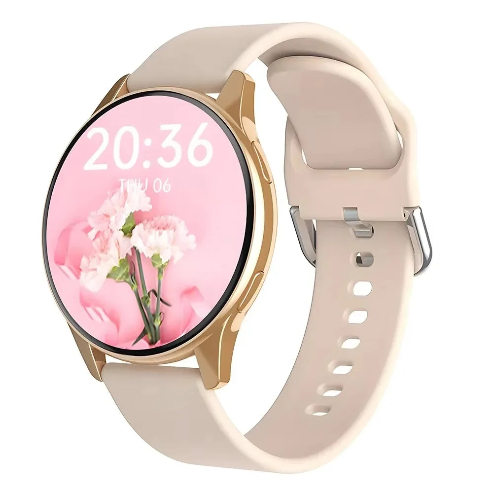 Track your sleep and stay connected in style with this round-display smartwatch for men and women, compatible with iOS and Android!