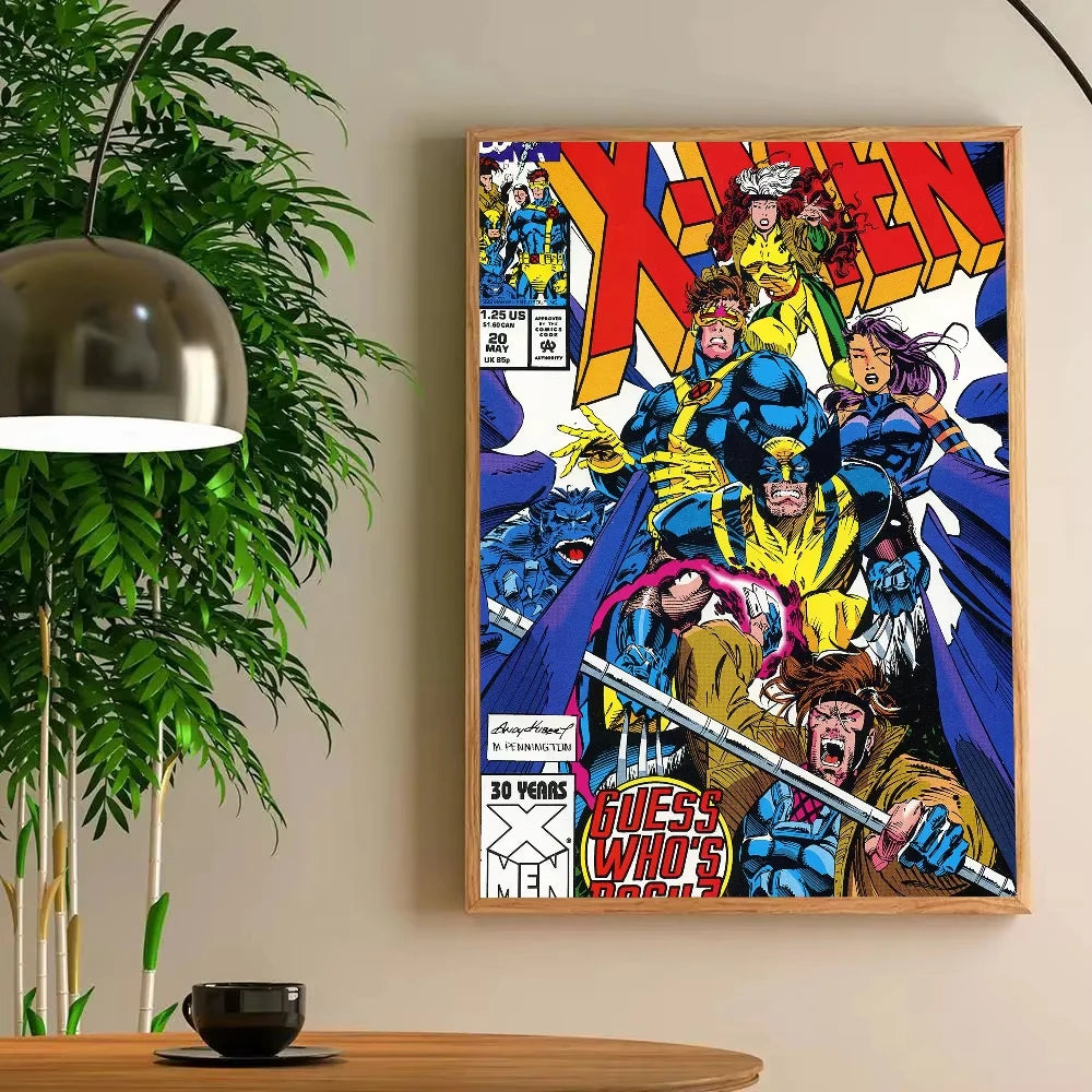 1pc X-X-M-MEN Classic Movies Poster Poster Art Print Bar Living Room Furniture Decor