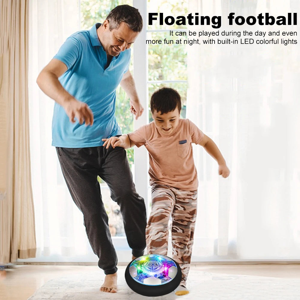 Hover Soccer Ball with LED Light Indoor Outdoor Air Floating Soccer Ball Soccer Training Equipment Floating Football Soccer Gift
