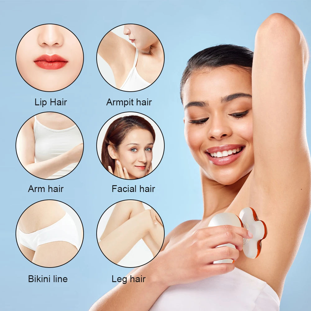Women's Gold Electric Hair Removal Device