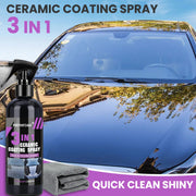 3 in 1 Car Ceramic Liquid Coating Spray Nano Crystal Hydrophobic Layer Polishing Agent High Gloss Paint Protection Wax Car Care