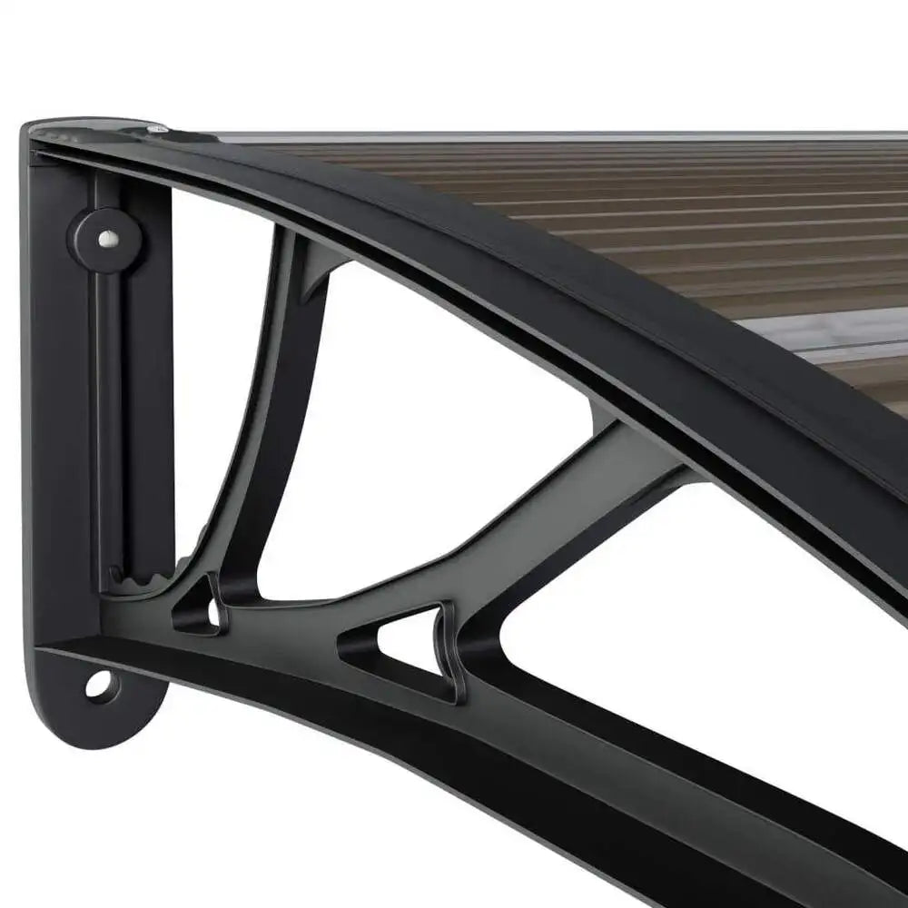 Waterproof Polycarbonate Canopy Door Window Awning Outdoor Sun Shade Rain Cover UV Protection Entrance Porch Patio Shelter