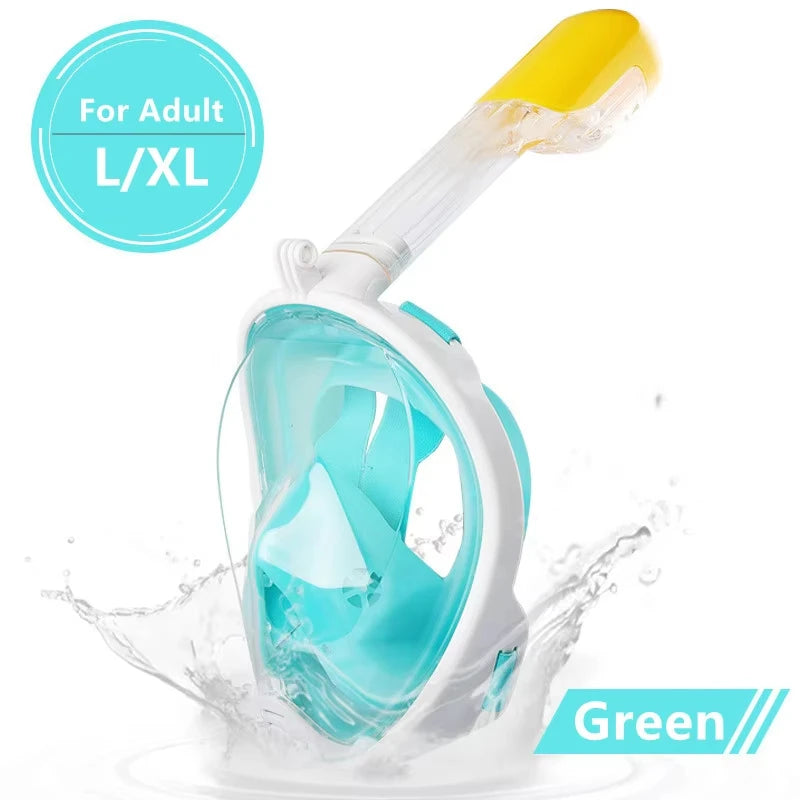Underwater Scuba Anti Fog XIAOTREE Full Face Diving Mask Snorkeling Respiratory Masks Safe Waterproof Swimming Equipment