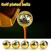 Golf Plated Balls Double Layer Competition Balls Gold Plated Balls Gift Balls Gold Plated Silver Plated Blue Plated Powder Balls