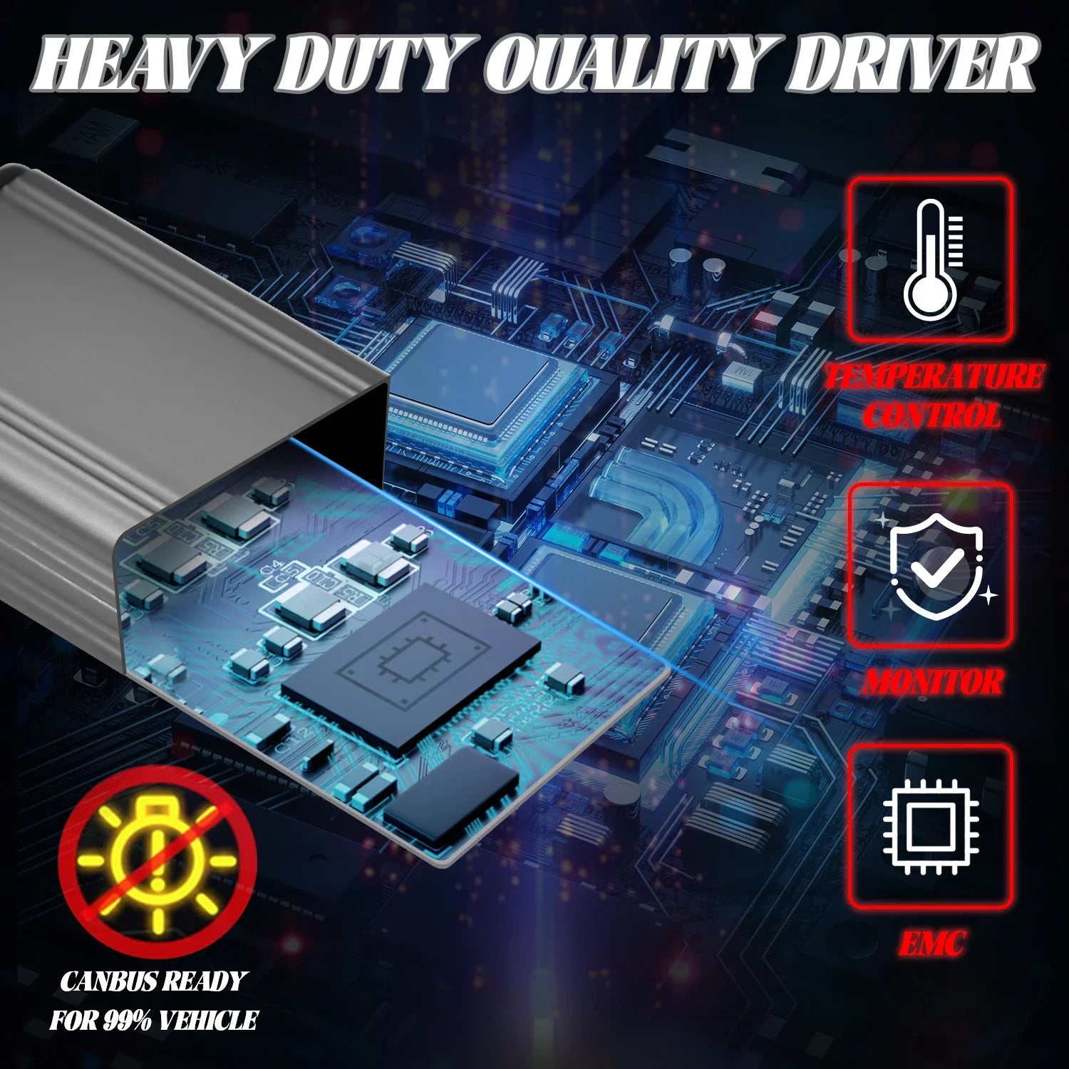 EAGLEVISION LED High Power Canbus Remote Control HeadLamp 3000K/4300K/6000K Lighthouse 9005 9006 9012 H1 H4 H7 H11 12V 24V