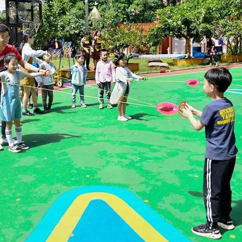 Hand pulled ball pulling force through elasticity fast shuttle ball training arm strength exercise outdoor games children's toys