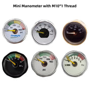 M10*1 HPA Mini Micro Pressure Gauge Manometer Small Profile 600/3500/4000/4500/6000 PSI 250/350 BAR