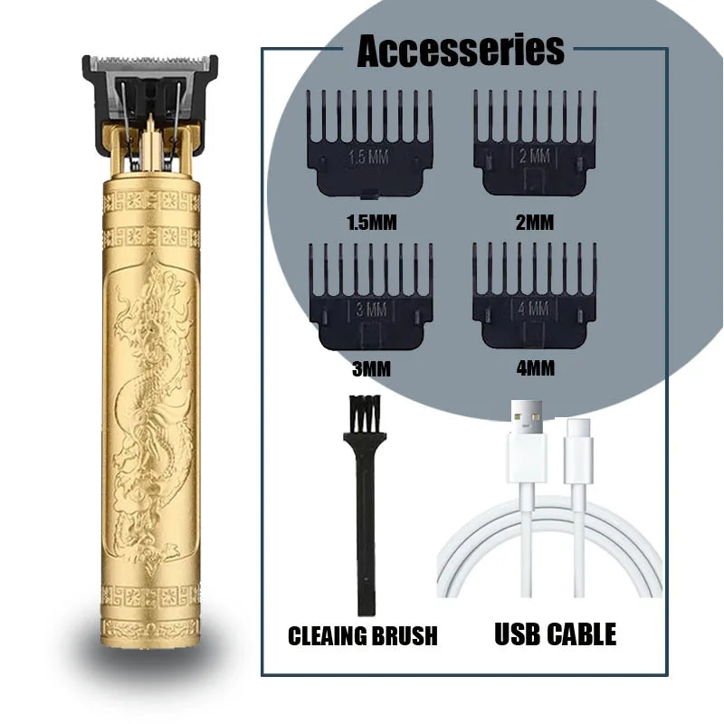 Get the perfect cut with this vintage electric hair clipper—rechargeable and designed for men who want sharp, clean trims anytime!