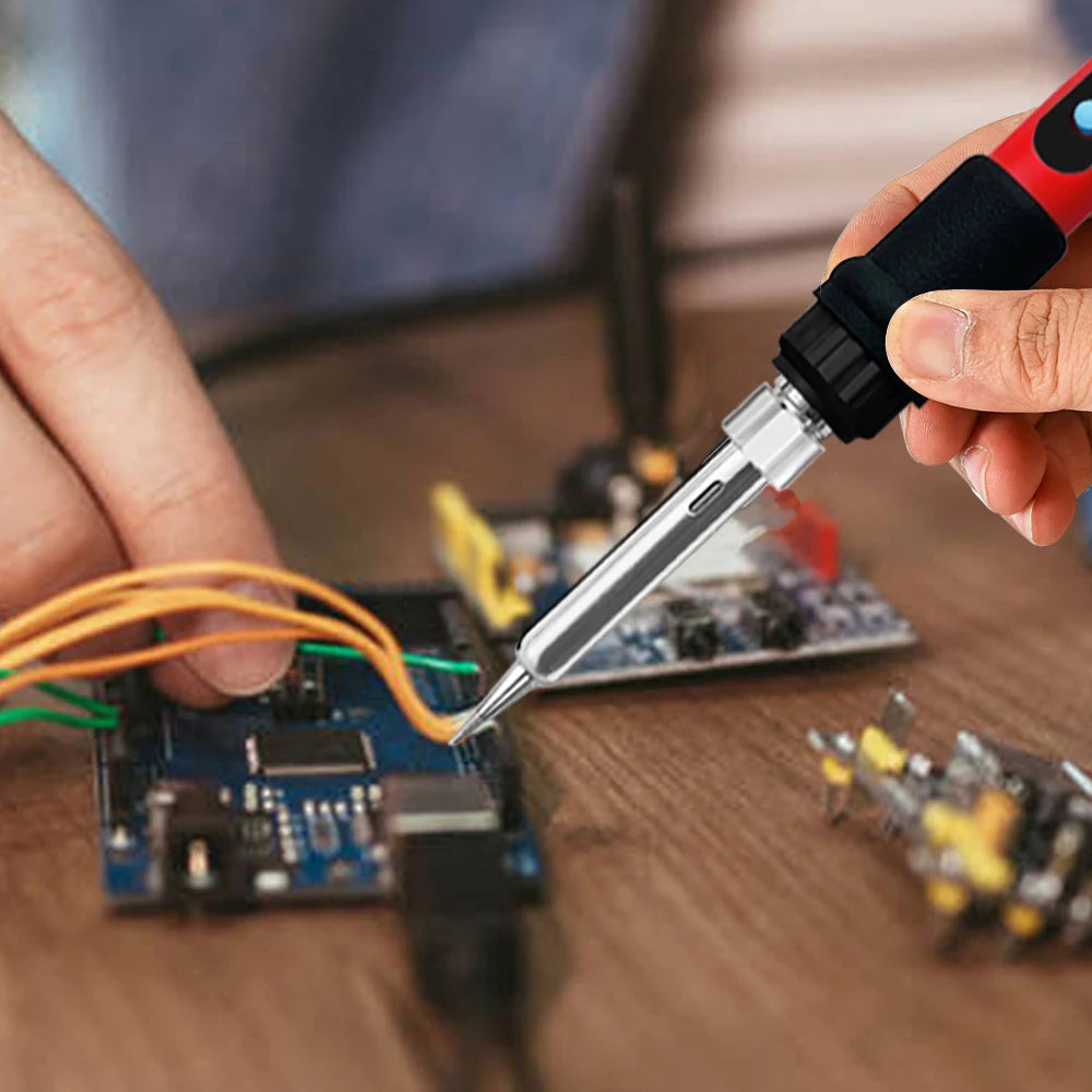 Tackle your projects with precision using this 80W soldering iron kit—featuring adjustable temperature control and an LCD display for easy, accurate welding!