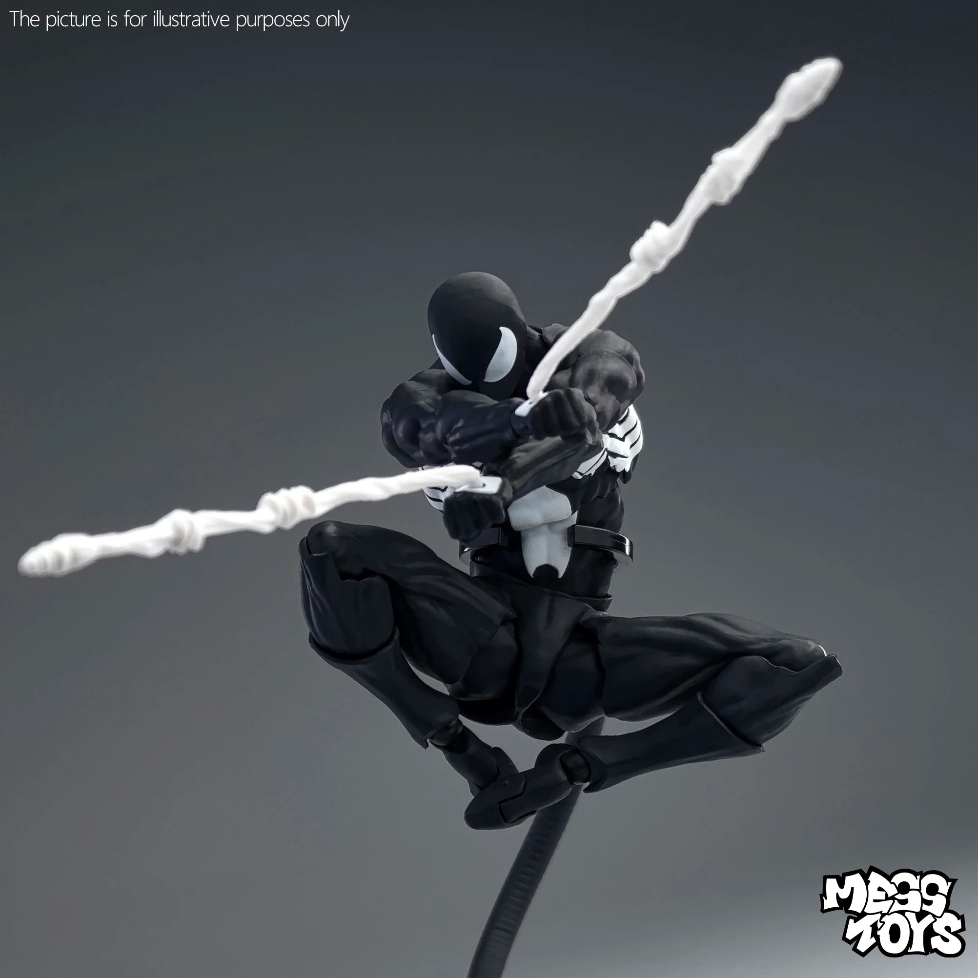 Mess Toys Spiderman Figure Black Suit Neighbor Symbiote MessToys Scarlet Neighbor Action Figure CT Toys Black Red Spider Man Toy