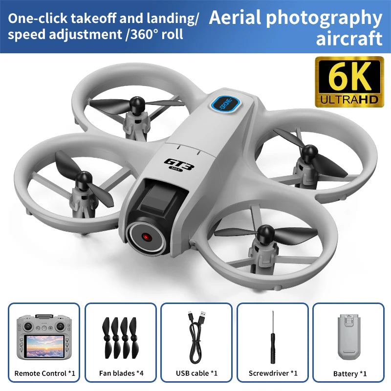 2026 GT3Max HD 8K RC Drone with Wide Angle Camera Foldable Helicopter Quadcopter Aircraft for Kids Professional Gift Toys