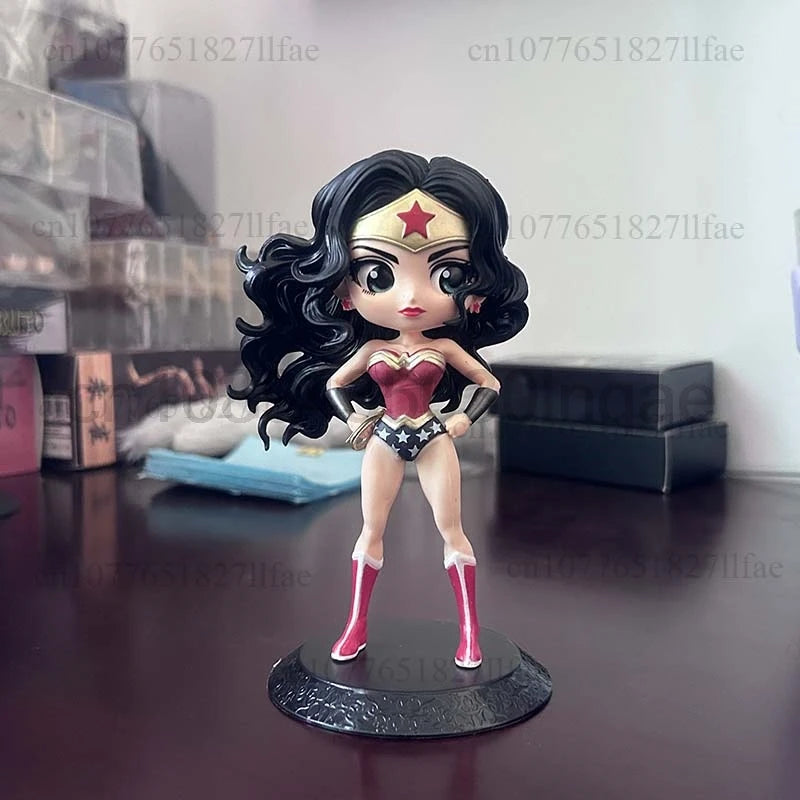 Qposket Harley Quinn Joker Cat Women Wonder Women Action Figure Toys Gift Doll Cake Decoration Birhtday Present For Children