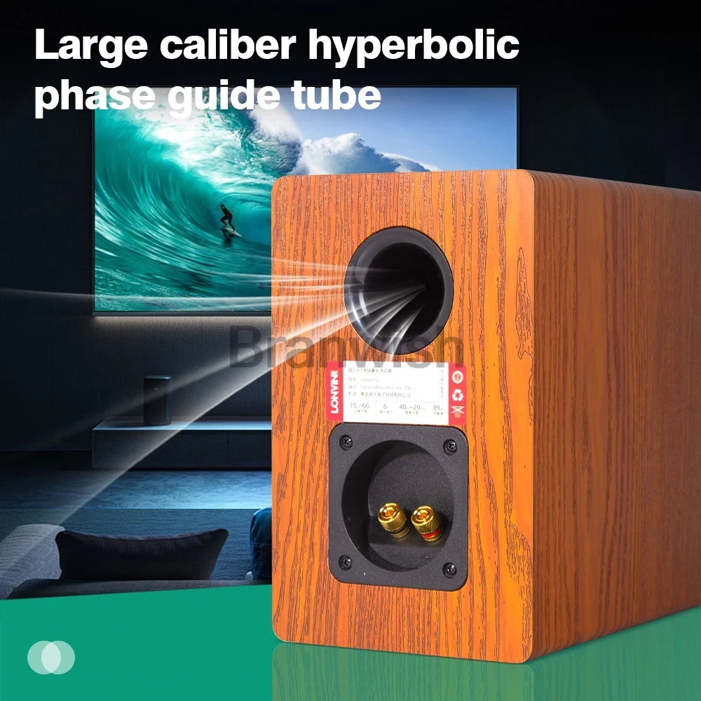 120W High-power High-fidelity Speaker Home HIFI Fever Passive Audio Home Theater Bookshelf Desktop Surround 4 Inch Speakers