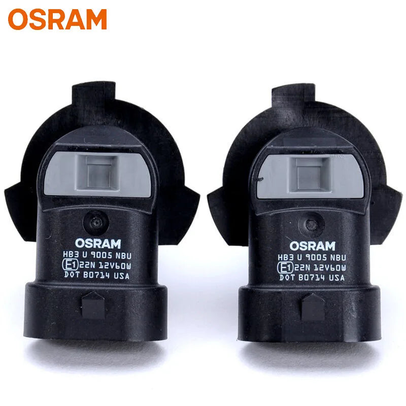 OSRAM Night Breaker Unlimited HB3 9005 P20d 12V 60W Car Halogen Headlight Original Bright White Upgarde Lamps 9005NBU USA 2x