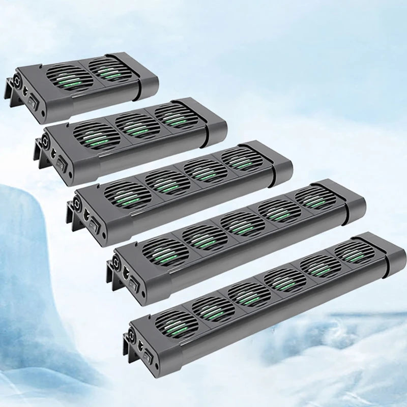 Fish Tank Cooling Fan 135° Rotation Aquarium Cooling Heat Dissipation Cooling Fan Cool Down Temperature 13mm Tank Thickness