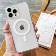 Magnetic Wireless Charging Phone Case For iPhone 16 15 14 13 12 11 ProMax mini X XR XS 7 8Plus Clear Cover