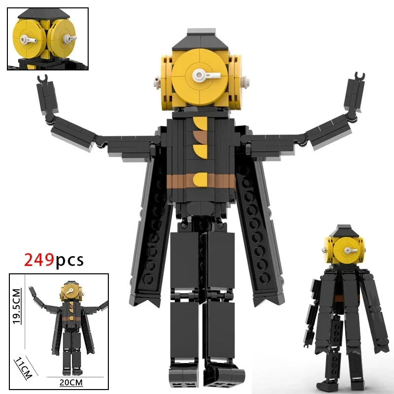 Moc Skibidi Toilet Action Figures Model Building Blocks Camerman Titan Speakerman Surveillance Man TVMan Boys Toys For Kids Gift