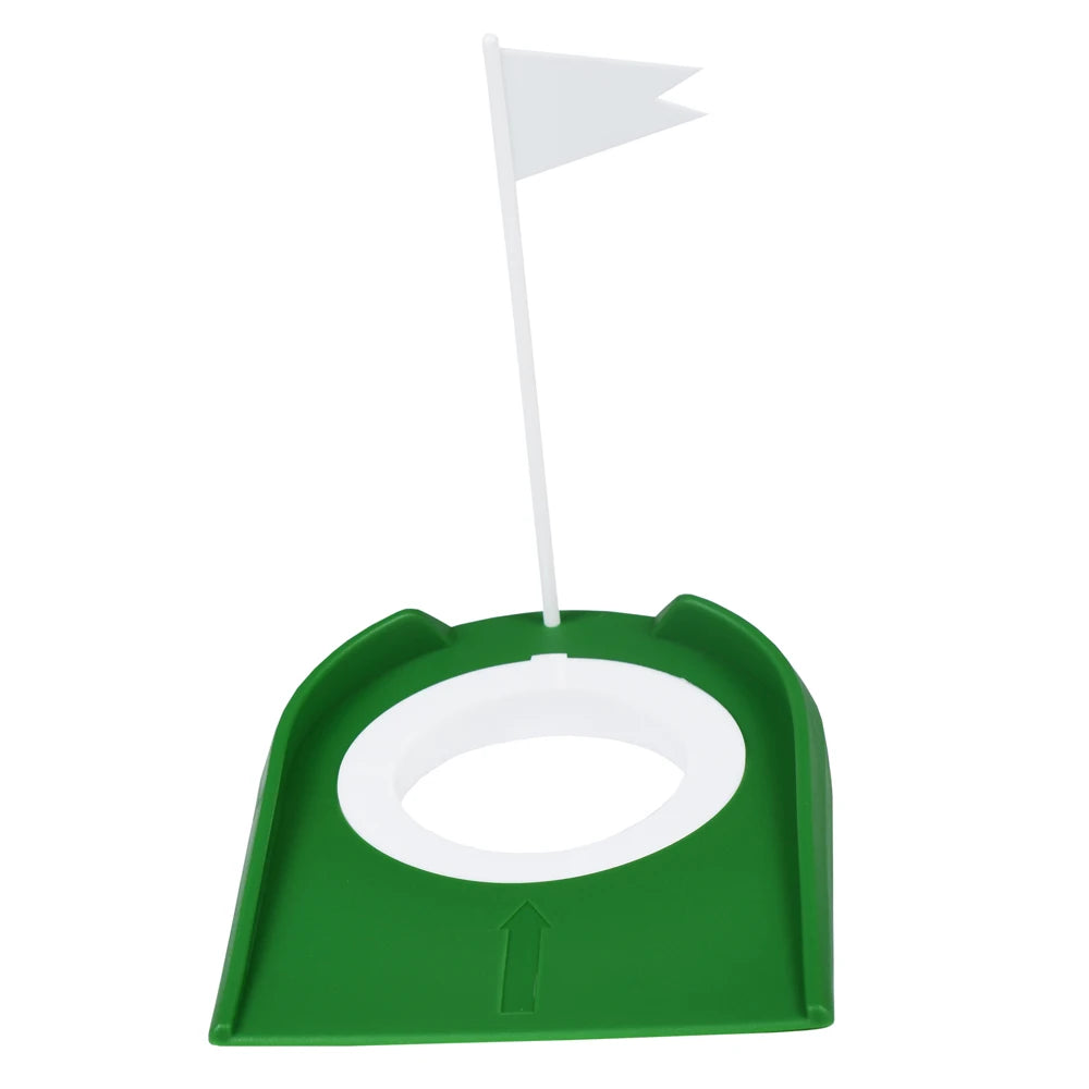 Golf Putting Cup with Flag, Portable Putting Practice Aid, Adjustable Indoor Outdoor Training Hole, Home Courtyard Golf Accessor
