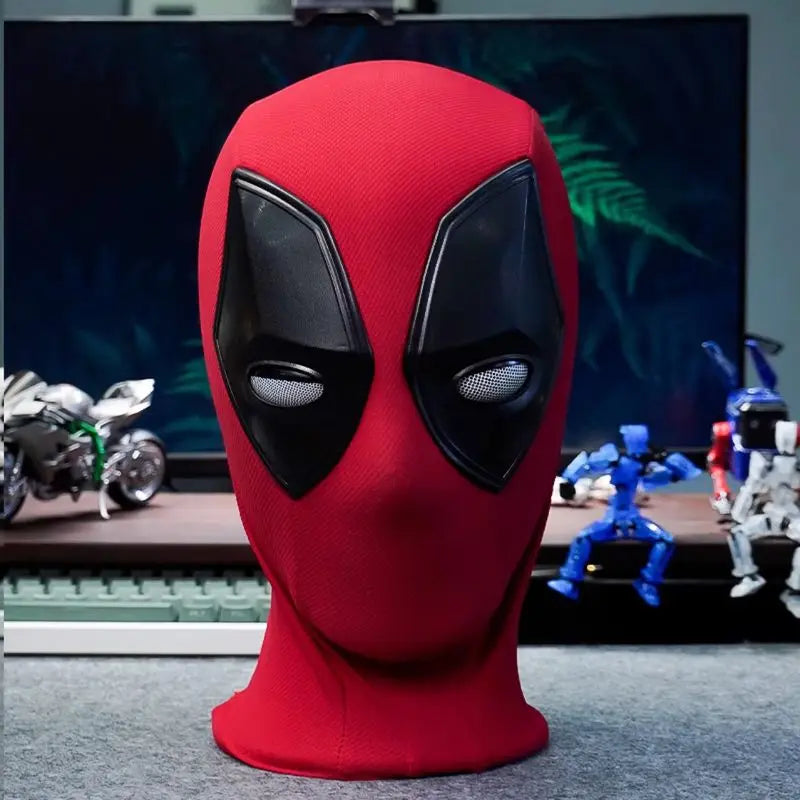 Deadpool 3 Cosplay Mask ring Remote Control Headgear With Lighting And Music Wade Winston Wilson Cosplay Masks with Face Shell