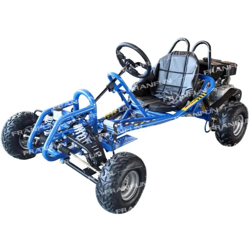 New Design Pedal 8 Inch Large Fat Tyre Grassland Karting Customize 420cc Gas Strong Power Adult Go Kart Cross Buggy