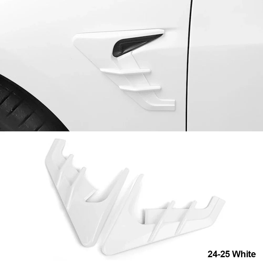 2Pcs For Tesla Model 3 Moel Y 2020-2025 Car Spoiler Dust Cover Side Camera Protection Covers Decoration Sticker Car Accessories
