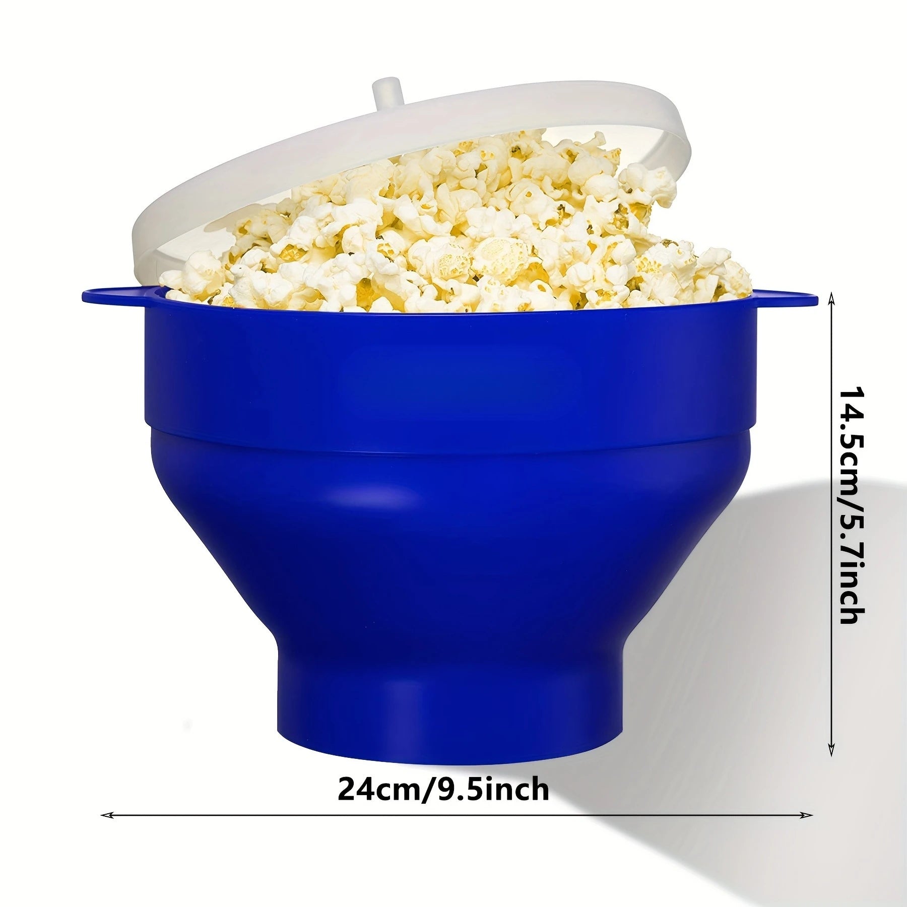 Make freshly popped popcorn in the microwave with this 3L large capacity, foldable silicone bowl popcorn maker. BPA-free and dishwasher safe for easy and convenient snack preparation!