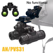 Tactical AN/PVS31 Night Vision Goggles Dual-Tube Binocular NVG Dummy Props Helmet No Function Model with L4G24 Helmet Mount