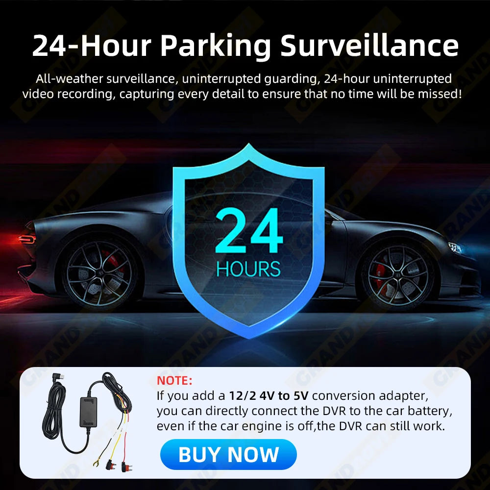 Dash Cam for Cars WIFI APP Car DVR 3 Channel Front Camera Video Recorder Rear View Camera for Vehicle Black Box Car Assecories