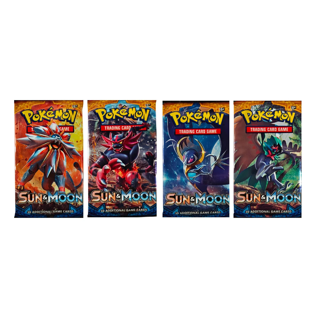 Pokemon TCG Sun & Moon Booster Box Sealed Trading Card Lunala Solgaleo Incineroar Decidueye Anime Collectible Collection Gift