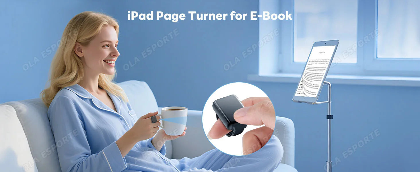 Multifunctional Ring Remote Control Smart Ring Video Camera control, Document remote control,Smartring Men Women for Android IOS