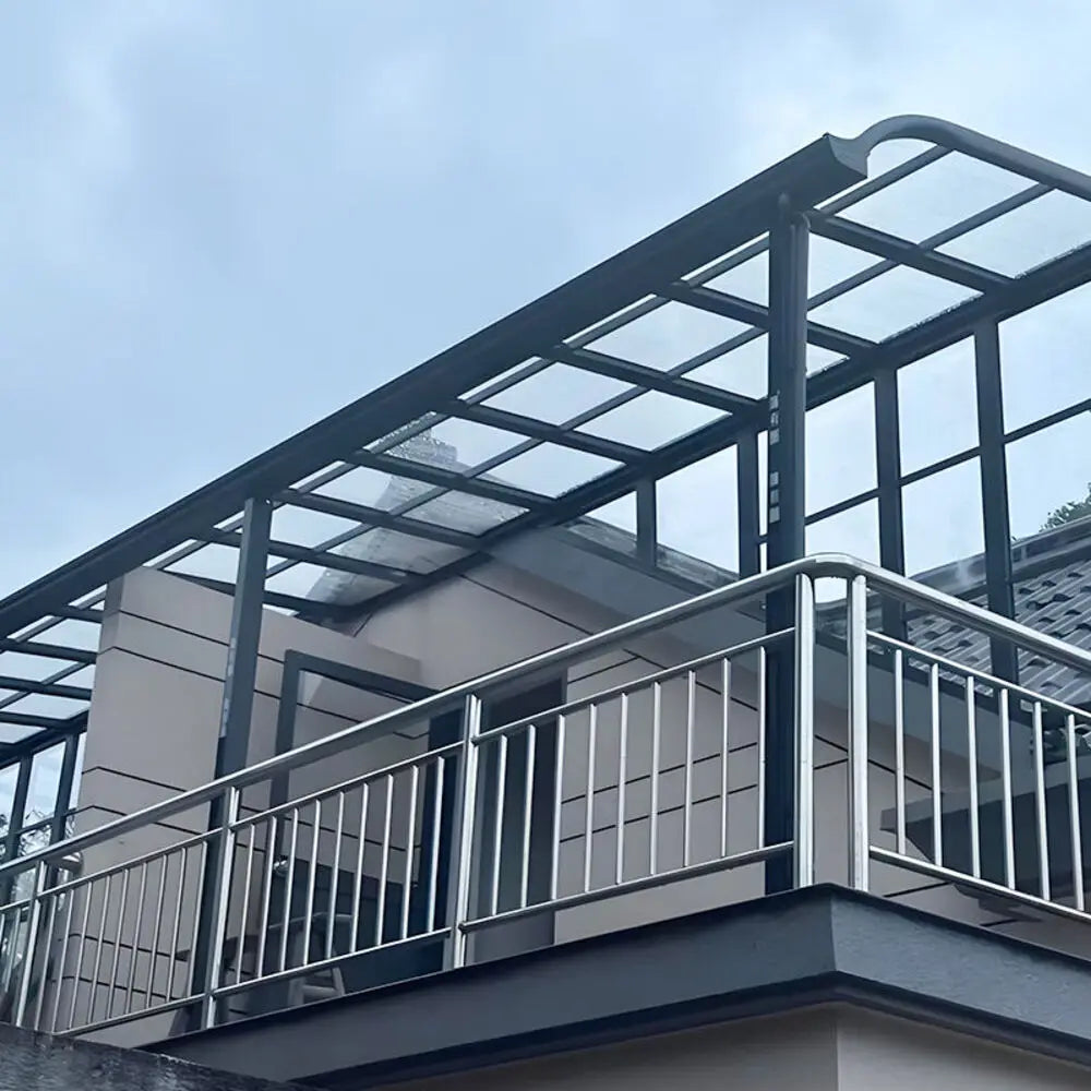 Waterproof Polycarbonate Canopy Door Window Awning Outdoor Sun Shade Rain Cover UV Protection Entrance Porch Patio Shelter