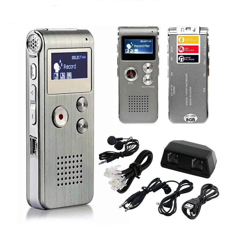 8GB/16GB/32GB Voice Recorder MP3 Player Mini Sound Audio Recorder Professional Mini USB Flash Drive Recording Dictaphone