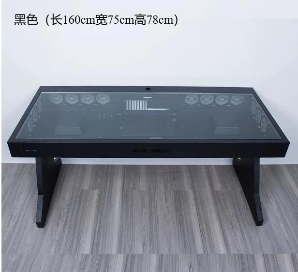 Computer Chassis Integrated Table, Two Hosts Can Be Installed for Two People, Cool Large Chassis Table,