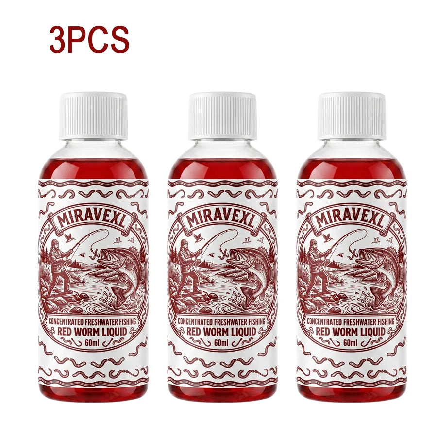Concentrated Red Worm Liquid Fish Attractant Fishing Bait Additive Strong Scent Freshwater Carp Crucian Fishing Tackle