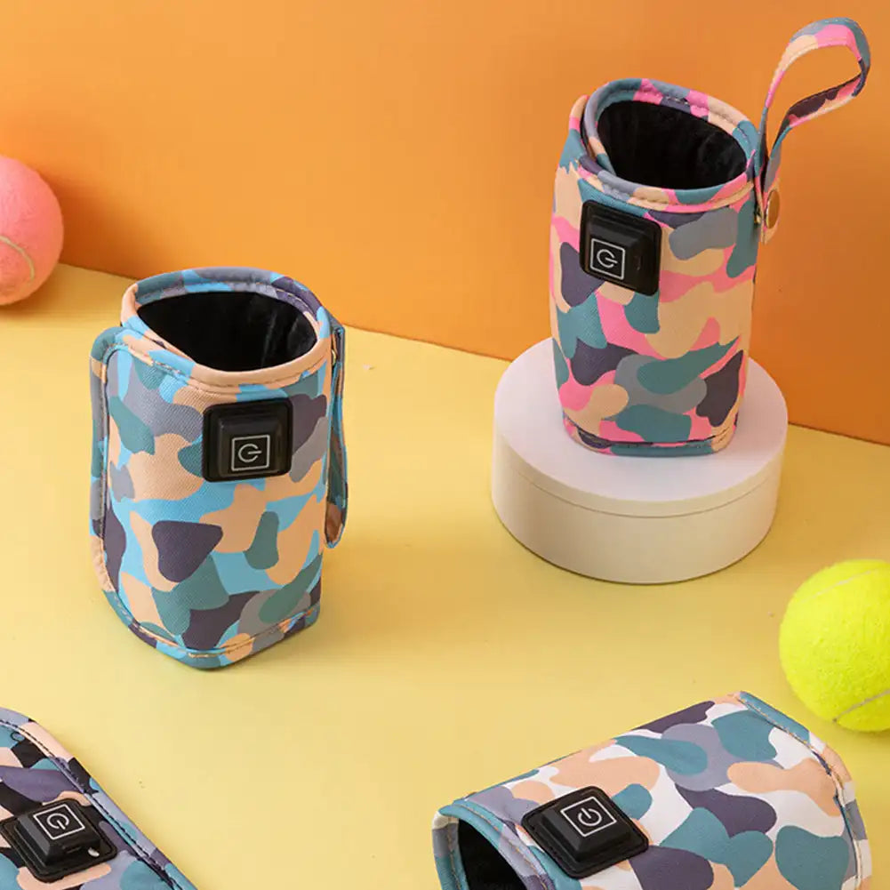 Keep your baby’s bottle warm on-the-go with this USB-powered portable bottle warmer—perfect for heating baby milk anytime, anywhere!