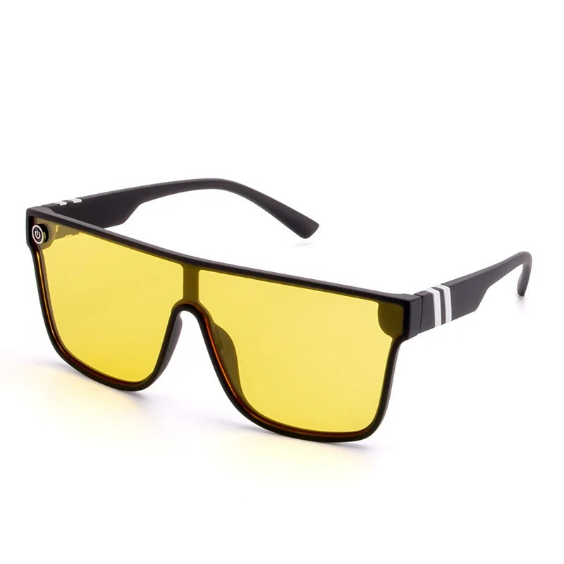SCVCN Night Vision Glasses Fashion Sunglasses Y2K Trave Cycling Glasses Driving UV400 Mtb Fishing Sports Goggles Oversized Man