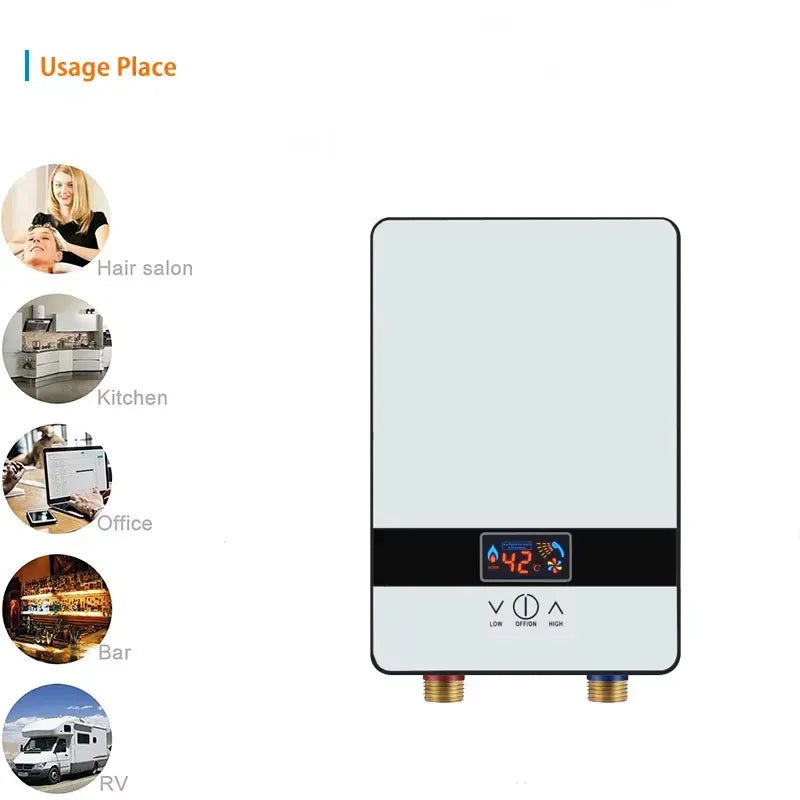 2025 Bathroom heating instant constant temperature heater kitchen hot water shower water electric water heater 6500W new