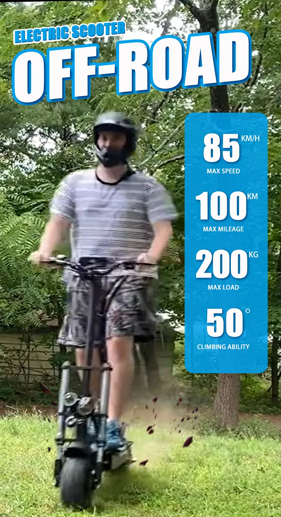 6000W Electric Scooter for Adults 85KM/H Max Speed Dual Motor 11" Off Road Tire E Scooter 30AH Lithium Battery Shock Absorption