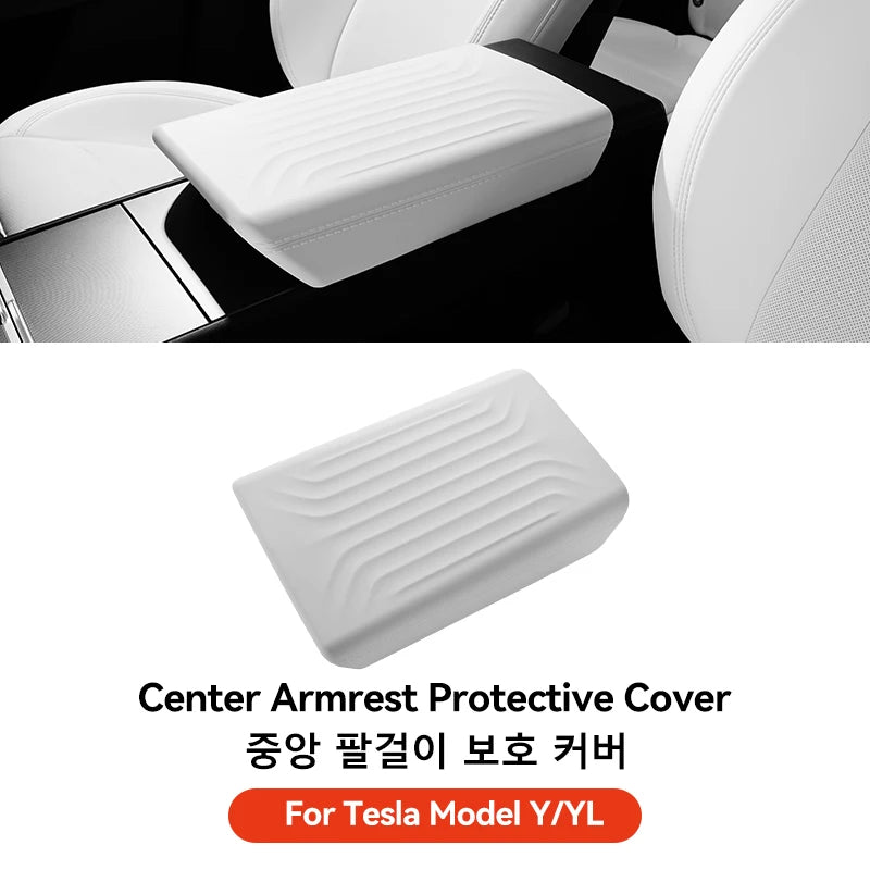 YZ For Tesla Model 3 Y YL Juniper Highland Armrest Pad Soft Case Center Console Box Cover Aanti-scratch 2026 Accessories