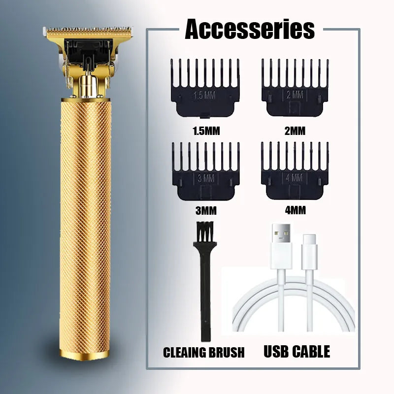 Get the perfect cut with this vintage electric hair clipper—rechargeable and designed for men who want sharp, clean trims anytime!
