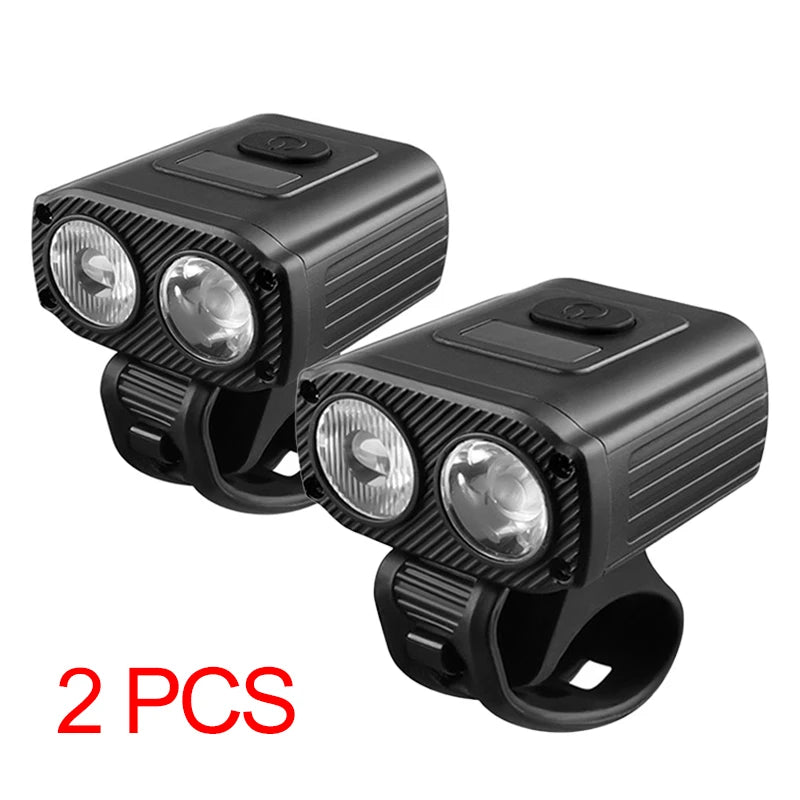 2024 NEW Night Cycling Safety Bicycle Light Bike USB Charge MTB Flashlight Bicycle Headlight for Cycling Bicycle Front Lamp