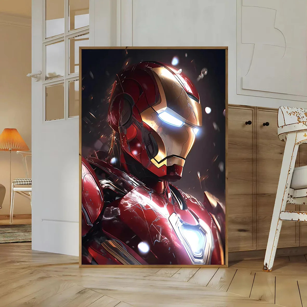 1PC frameless, Paintings Avengers Poster Print Marvel Movie Figures Decor Iron Man Wall Art Canvas Painting Superhero Kid