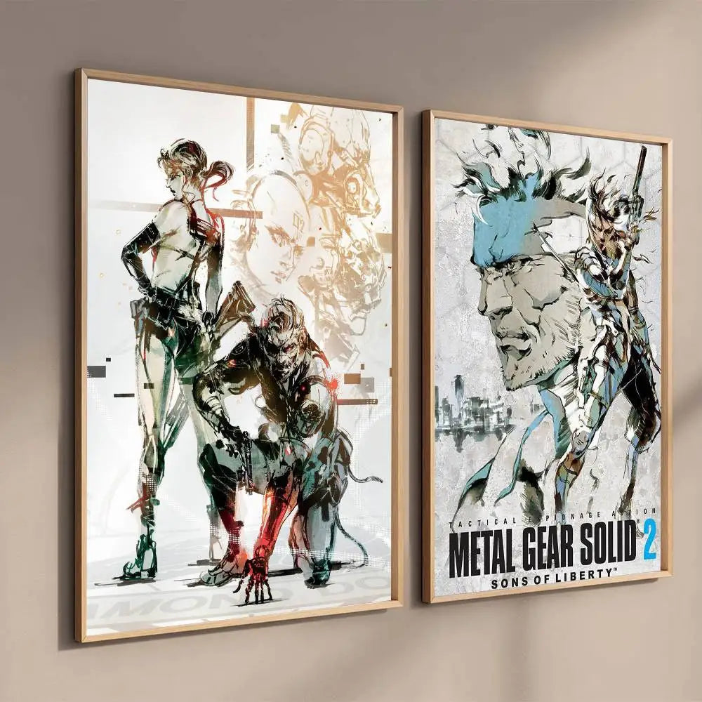 Gift Frameless Poster Personalized Gift For Lovers Customizable Decorative Home Decor Hot Game Metal Gear Solid Solid