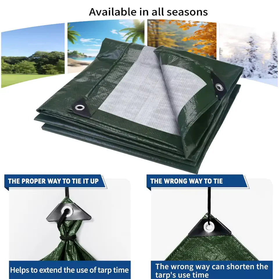 5x4m 4x3m 3x3m Large Waterproof Tarp Camping Tent Outdoor Shade Sail Ultralight Garden Canopy Awning Tourist Beach Sun Shelter