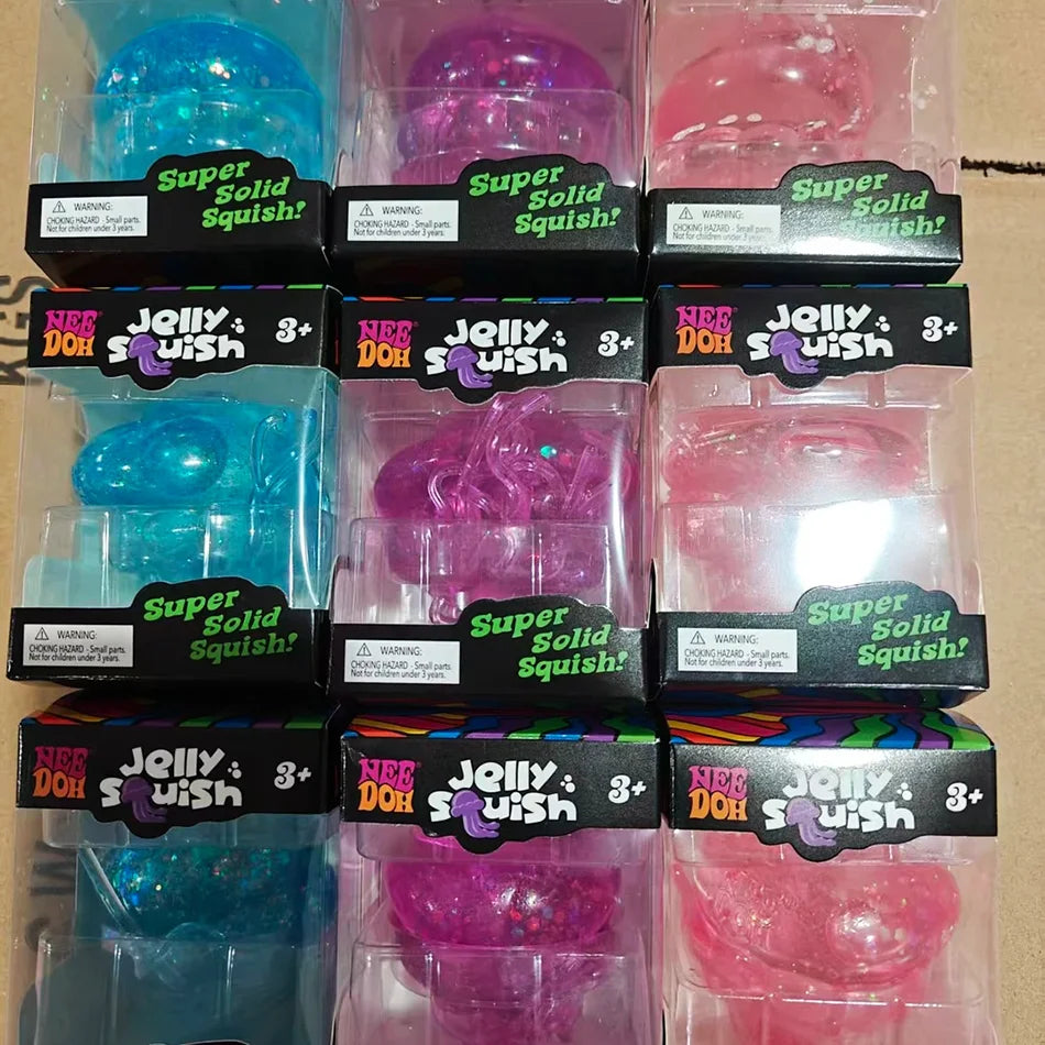 New Jellyfish Squishy Kneading Music Adult Stress Relief Squeeze Sensory Toys Decompression Simulation Jellyfish Party Gift