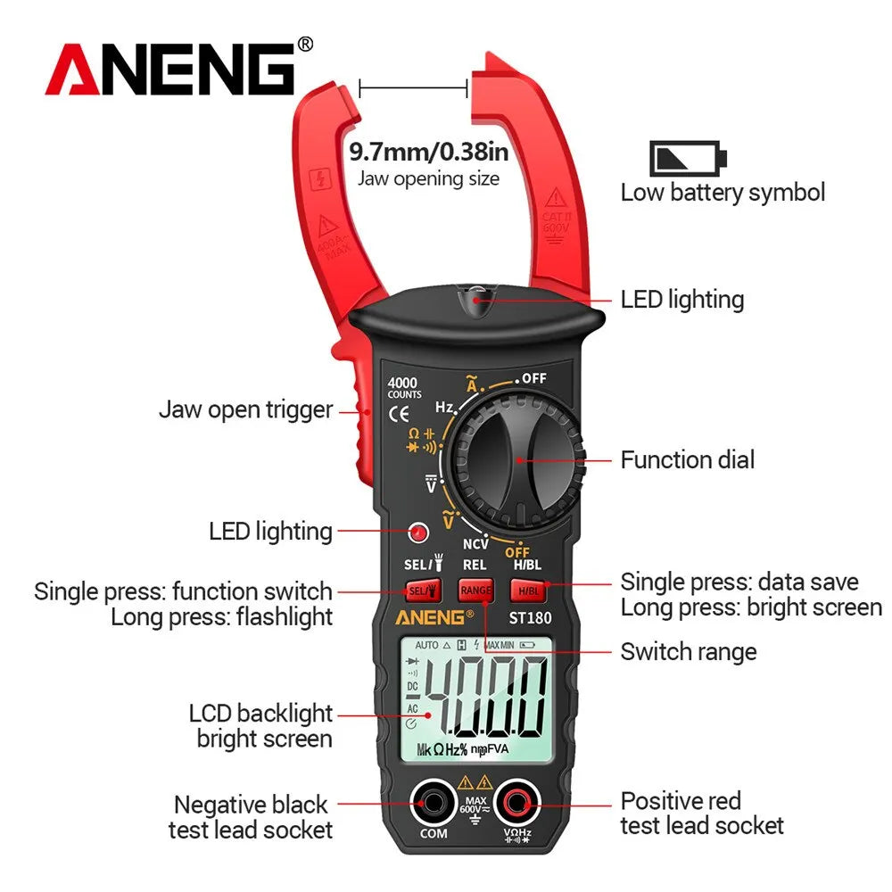 Current Clamp Meter Digital Voltage Tester