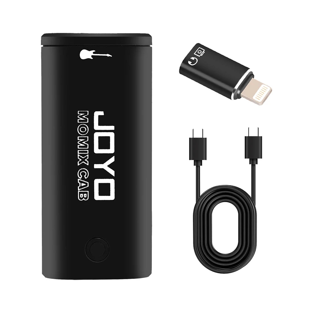 JOYO MOMIX CAB Portable Sound Card Pocket Size Plug & Play Mini Audio Mixer for Phone PC Guitar Live Streaming/Recording