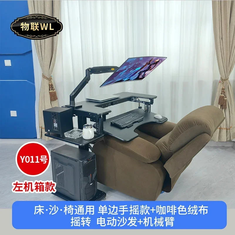 Computer desk bed notebook desktop computer desk bedside table lifting table lazy table cockpit suspension bracket