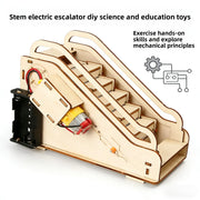 Children's science and education experiment models, children's DIY escalator assembly toys, children's DIY gifts